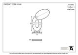 91500 - External Beeswax Oval Escutcheon & Cover - FTA Image 2 Thumbnail