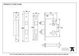 91840 - PVD 3'' Euro Profile Sash Lock - FTA Image 2 Thumbnail