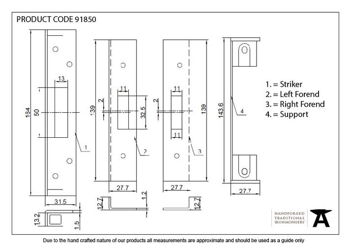 91850 - PVD ½'' Euro Dead Lock Rebate Kit - FTA Image 2