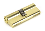 91855 - Lacquered Brass 40/40 Euro Cylinder Image 1 Thumbnail