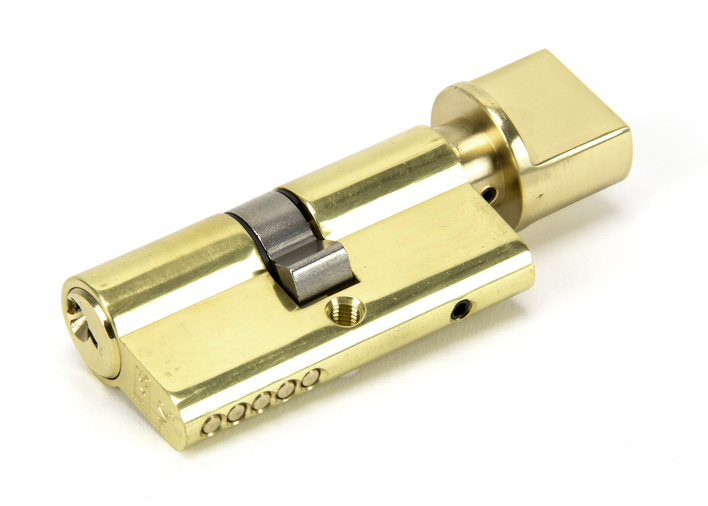 91867 - Lacquered Brass 30/30 Euro Cylinder/Thumbturn Image 1