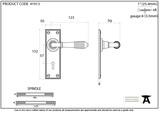91913 - Polished Bronze Reeded Lever Lock Set - FTA Image 2 Thumbnail