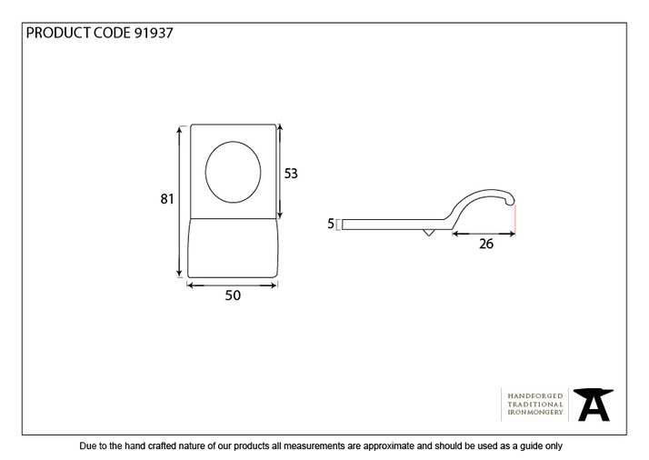 91937 - Polished Bronze Rim Cylinder Pull - FTA Image 3