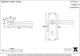 91967 - Satin Chrome Straight Lever Lock Set - FTA Image 3 Thumbnail