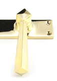91968 - Polished Brass Straight Lever Latch Set - FTA Image 2 Thumbnail