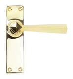 91968 - Polished Brass Straight Lever Latch Set - FTA Image 1 Thumbnail