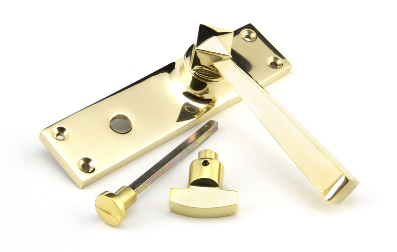91971 - Polished Brass Straight Lever Bathroom Set - FTA Image 2