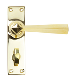 91971 - Polished Brass Straight Lever Bathroom Set - FTA Image 1 Thumbnail