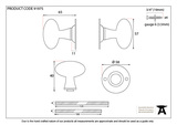 91975 - Polished Chrome Oval Mortice/Rim Knob Set - FTA Image 5 Thumbnail