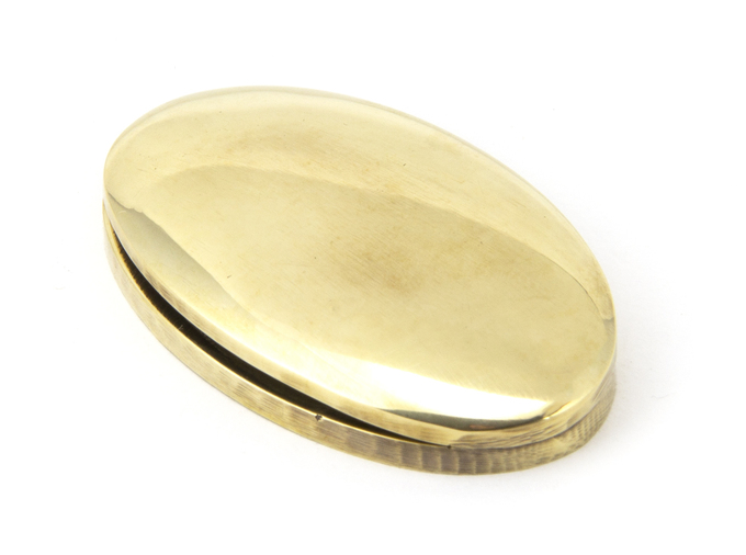 91988 - Aged Brass Oval Escutcheon & Cover FTA Image 1