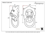 91997 - Polished Nickel Lion Head Knocker - FTA Image 2 Thumbnail