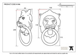 91998 - Polished Chrome Lion Head Knocker - FTA Image 2 Thumbnail