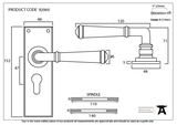 92060 - Black Regency Lever Euro Lock Set - FTA Image 3 Thumbnail