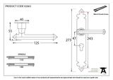 92063 - Pewter Tudor Lever Euro Lock Set - FTA Image 2 Thumbnail