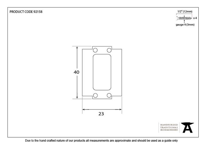 92158 - SS Standard Key Hole Excluder Seal - FTA Image 3