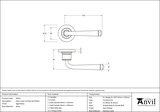 45611 - Aged Brass Avon Round Lever on Rose Set (Plain) FTA Image 4 Thumbnail