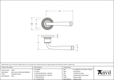 45617 - Polished Chrome Avon Round Lever on Rose Set (Beehive) - FTA Image 3 Thumbnail