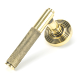 45661 - Aged Brass Brompton Lever on Rose Set (Beehive) FTA Image 1 Thumbnail