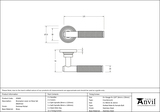 45669 - Polished Nickel Brompton Lever on Rose Set (Beehive) - FTA Image 3 Thumbnail