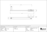 46379 - Pewter 8'' Roller Arm Stay - FTA Image 2 Thumbnail