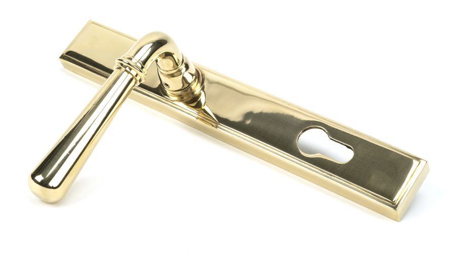 46529 - Polished Brass Newbury Slimline Lever Espag. Lock Set - FTA Image 3