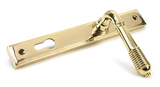 46545 - Polished Brass Reeded Slimline Lever Espag. Lock Set - FTA Image 2 Thumbnail