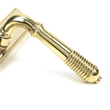 46545 - Polished Brass Reeded Slimline Lever Espag. Lock Set - FTA Image 4 Thumbnail