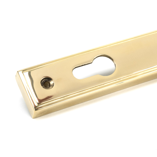 46545 - Polished Brass Reeded Slimline Lever Espag. Lock Set - FTA Image 5
