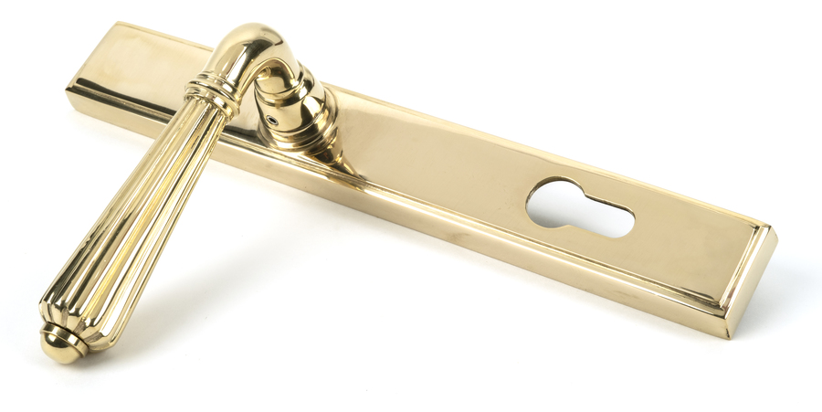 46547 - Polished Brass Hinton Slimline Lever Espag. Lock Set - FTA Image 3
