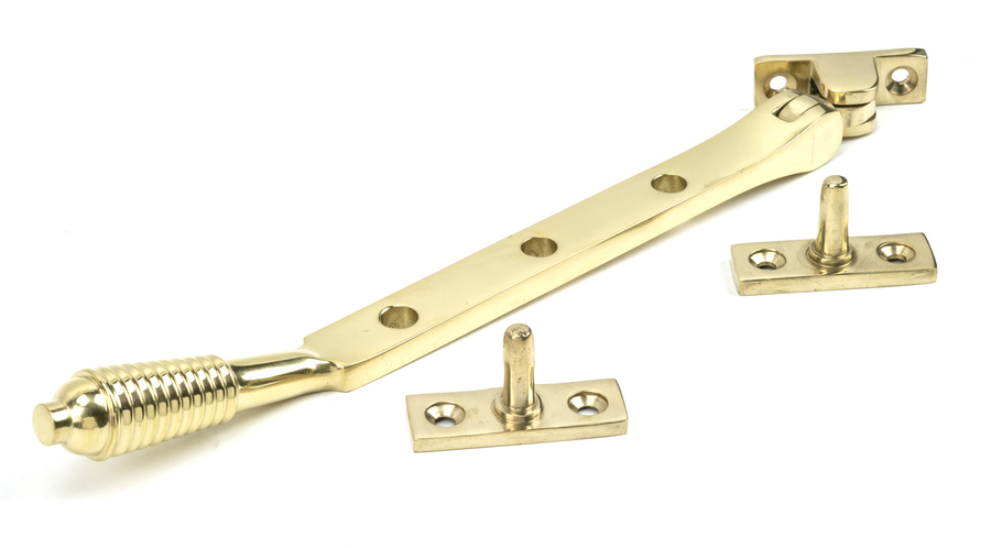 46706 - Polished Brass 8'' Reeded Stay - FTA Image 1