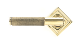 49996 - Aged Brass Brompton Lever on Rose Set (Square) - Unsprung FTA Image 2 Thumbnail