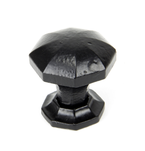 33372 - From The Anvil Black Octagonal Cabinet Knob - Small - FTA Image 1