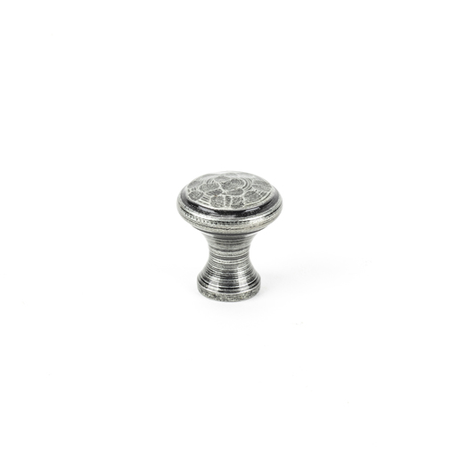 33705 - From The Anvil Pewter Hammered Cabinet Knob - Small - FTA Image 1