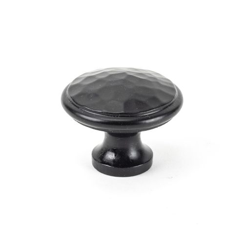 From The Anvil Black Hammered Cabinet Knob - Large 33993 Image 1