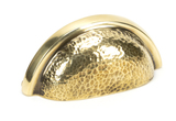 46041 - Aged Brass Hammered Regency Concealed Drawer Pull FTA Image 1 Thumbnail