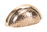 46045 - From The Anvil Polished Bronze Hammered Regency Concealed Drawer Pull - FTA Image 1 Thumbnail