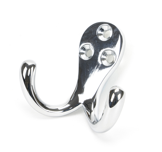 From The Anvil Polished Chrome Celtic Double Robe Hook 46298 Image 1