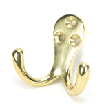 46301 - From The Anvil Polished Brass Celtic Double Robe Hook - FTA Image 1 Thumbnail