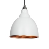 49500LG - From The Anvil Light Grey Hammered Copper Brindley Pendant - FTA Image 1 Thumbnail