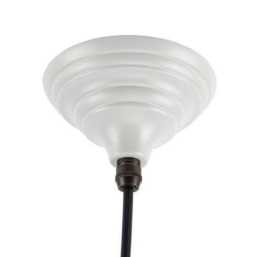 From The Anvil Light Grey Smooth Nickel Hockley Pendant 49506LG Image 2
