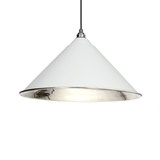 From The Anvil Light Grey Smooth Nickel Hockley Pendant 49506LG Image 1 Thumbnail