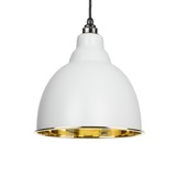 49518LG - From The Anvil Light Grey Smooth Brass Brindley Pendant - FTA Image 1 Thumbnail