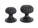 83507 - From The Anvil Black Flower Cabinet Knob - Small - FTA Image 2 Thumbnail