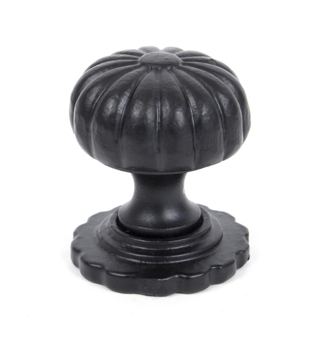 83507 - From The Anvil Black Flower Cabinet Knob - Small - FTA Image 1