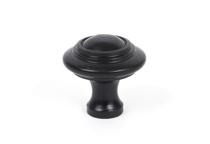 83513 - From The Anvil Black Ringed Cabinet Knob - Large - FTA Image 1