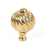 83550 - From The Anvil Polished Brass Spiral Cabinet Knob - Small - FTA Image 1 Thumbnail