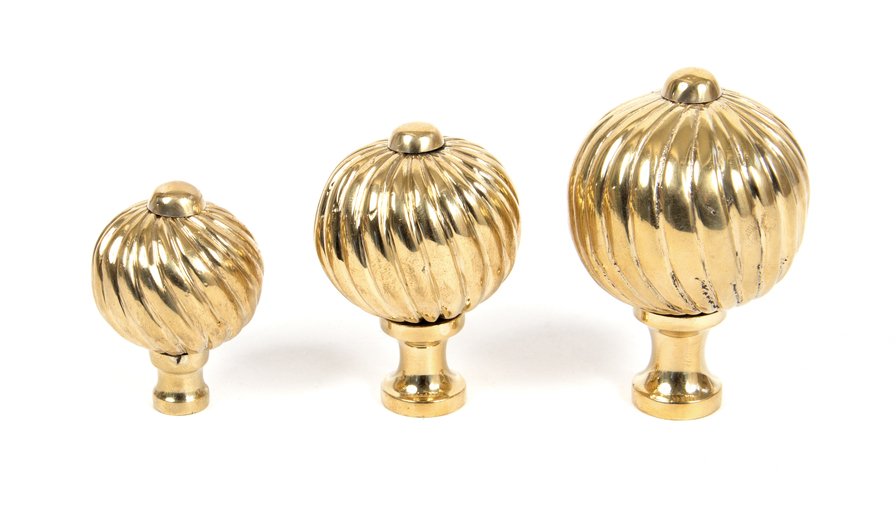 83551 - From The Anvil Polished Brass Spiral Cabinet Knob - Medium - FTA Image 3