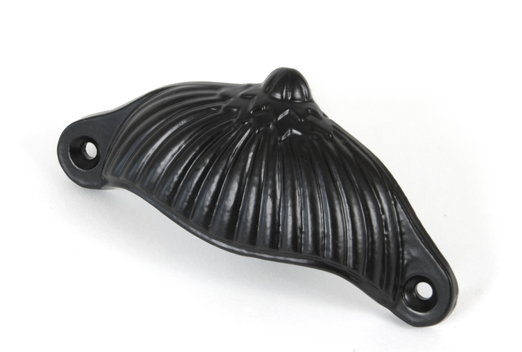 From The Anvil Black 4'' Flower Drawer Pull 83676 Image 1