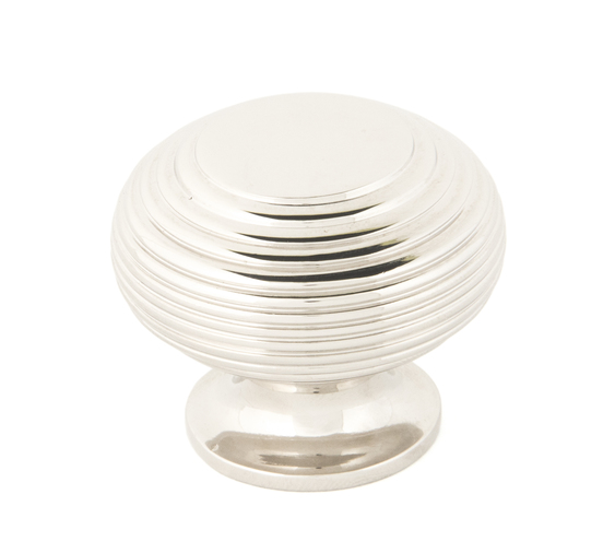 From The Anvil Polished Nickel Beehive Cabinet Knob 40mm 83868 Image 1
