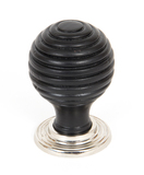 83869 - From The Anvil Ebony and PN Beehive Cabinet Knob 35mm - FTA Image 1 Thumbnail